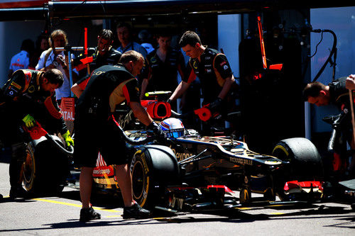 Romain Grosjean finaliza la clasificación de Mónaco