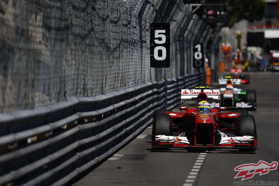 Felipe Massa no pudo disputar la clasificación en Mónaco