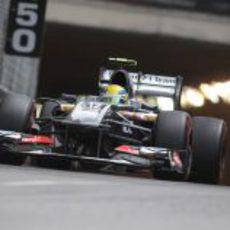 Esteban Gutiérrez sufrió un poco en Mónaco