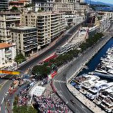 Vista aérea del trazado de Mónaco