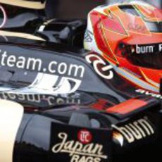 Kimi Räikkonen preparado para que la salida del GP de Mónaco 2013