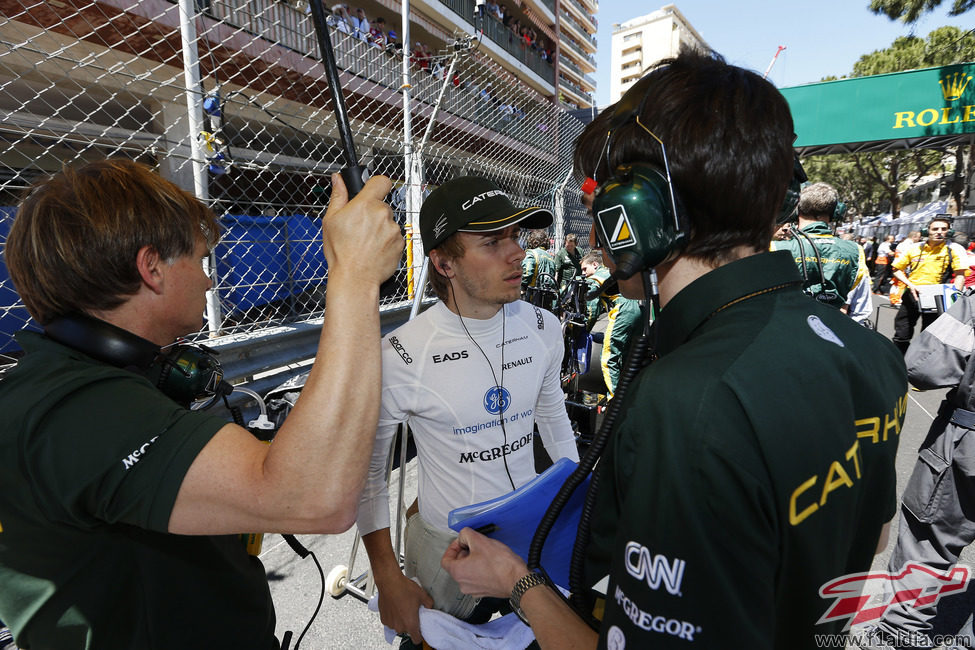 Charles Pic se prepara para el GP de Mónaco 2013