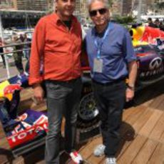 Gerhard Berger, de visita por el paddock