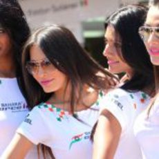 Las 'pitbabes' de Force India en Mónaco