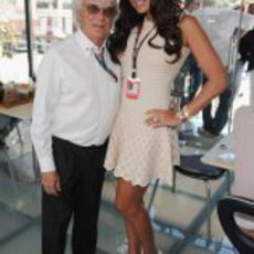 Bernie Ecclestone junto a su hija Tamara