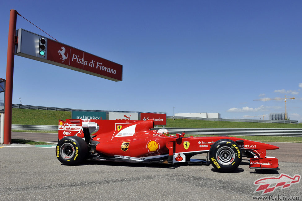 Listo para rodar en el circuito de Fiorano