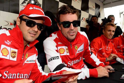Fernando Alonso y Felipe Massa, en Montreal