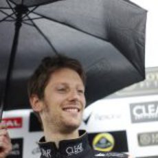 Romain Grosjean, 'under the umbrella' en Montreal