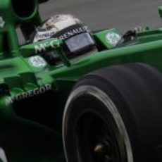 Primer plano de Giedo van der Garde con su CT03