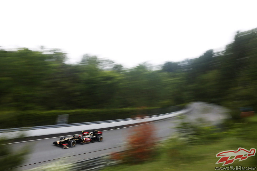 Romain Grosjean y el E21 en la pista canadiense de Gilles Villeneuve