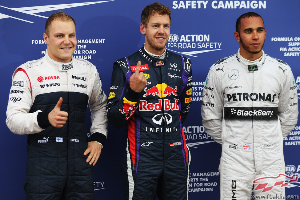 Vettel, Hamilton y Bottas, los más rápidos en Montreal