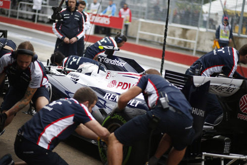 Cambio de gomas para Valtteri Bottas