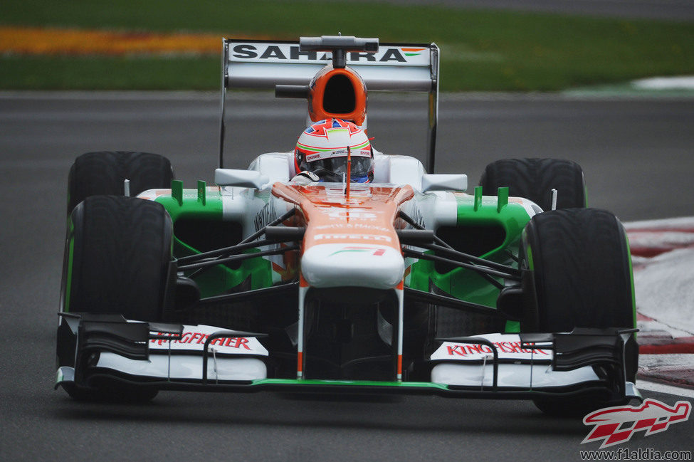 Paul di Resta cayó en la Q1 de Canadá