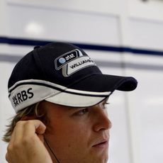Rosberg poco antes de la clasificación