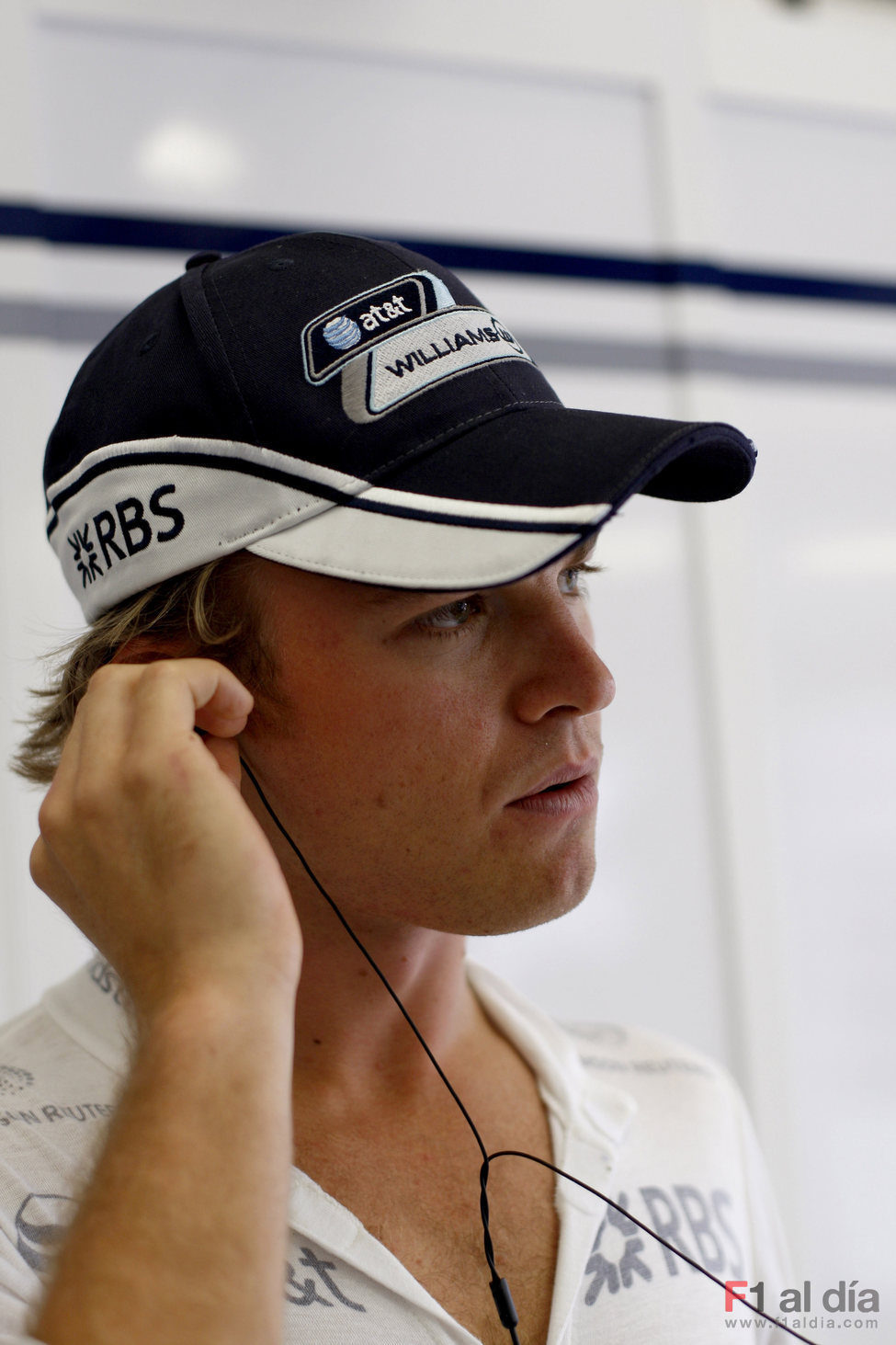 Rosberg poco antes de la clasificación