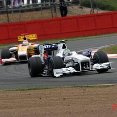 Heidfeld en el GP de Gran Bretaña