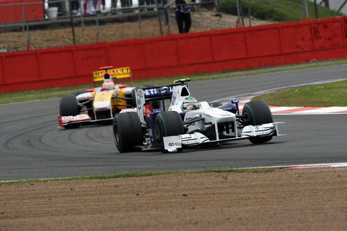 Heidfeld en el GP de Gran Bretaña