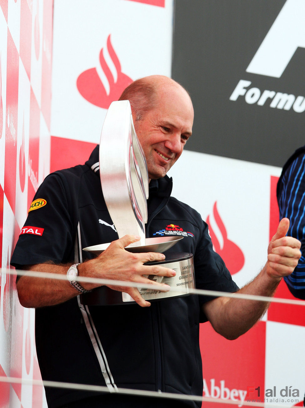 Adrian Newey en el podio