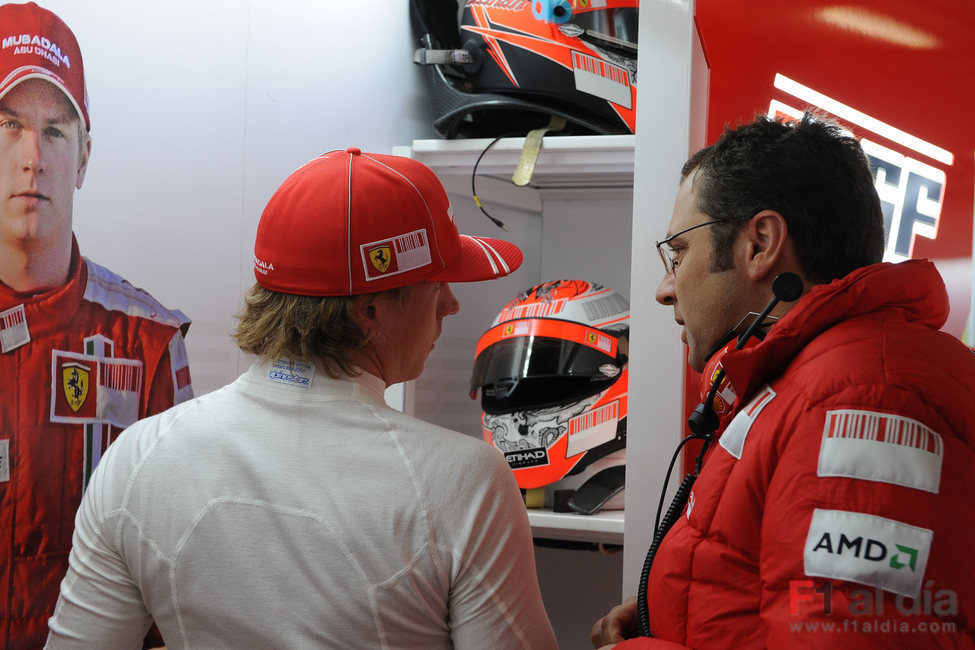 Raikkonen y Domenicali