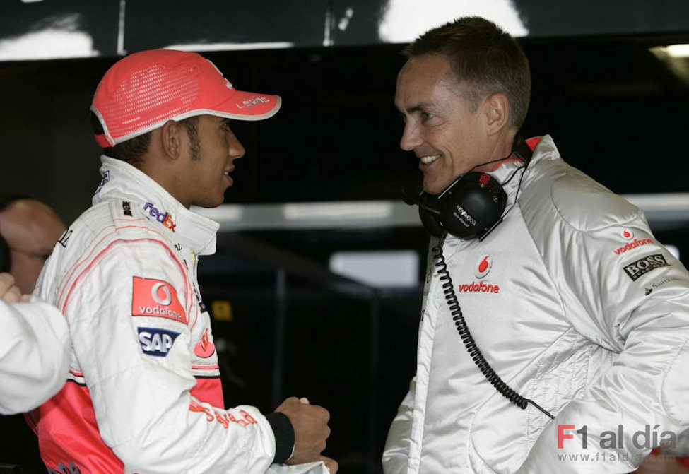 Martin Whitmarsh y Hamilton