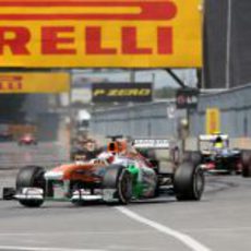 Paul di Resta afronta otra de las vueltas del GP de Canadá 2013