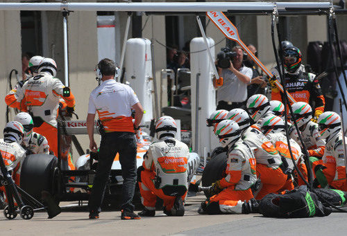 Buen 'pit-stop' para Adrian Sutil