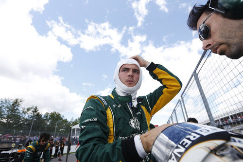 Giedo van der Garde minutos antes de que comience el GP de Canadá 2013