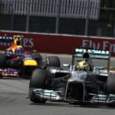 Nico Rosberg progresó en la salida del GP de Canadá