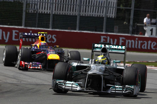 Nico Rosberg progresó en la salida del GP de Canadá