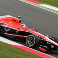 Jules Bianchi aprovecha al máximo su MR02 con los medios