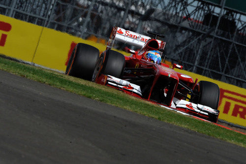 Fernando Alonso clasificó décimo en Silverstone