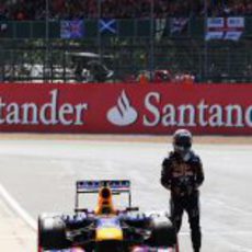 Abandono de Sebastian Vettel en Silverstone