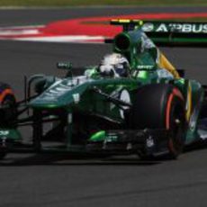 Giedo van der Garde a toda velocidad con su CT03