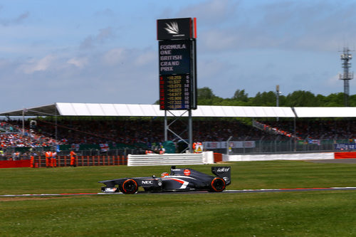 Nico Hülkenberg consiguió puntuar en Gran Bretaña