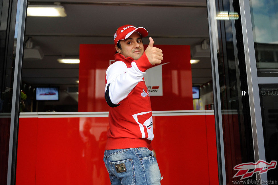 El 'ok' de Felipe Massa