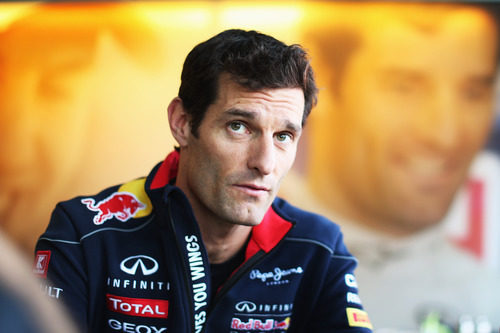 Mark Webber en rueda de prensa en Alemania