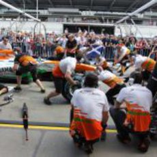 Mucho trabajo en Force India