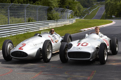 Lewis Hamilton y Nico Rosberg en Nordschleife