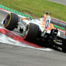 La trasera del Force India de Paul di Resta en Nürburgring