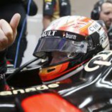 El 'ok' de Romain Grosjean