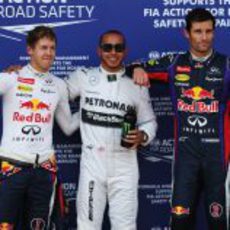 Vettel, Hamilton y Webber, los más rápidos en Alemania