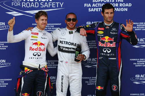 Vettel, Hamilton y Webber, los más rápidos en Alemania