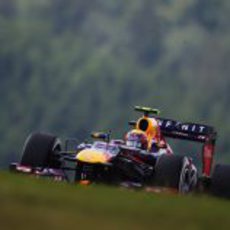 Mark Webber durante la clasificación del Gran Premio de Alemania