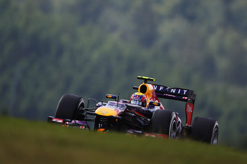 Mark Webber durante la clasificación del Gran Premio de Alemania