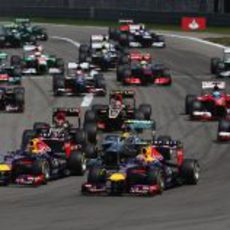 Salida del GP de Alemania 2013