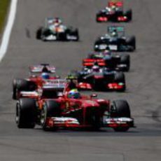 Felipe Massa no terminó el GP de Alemania