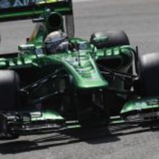 Primer plano de Giedo van der Garde con su CT03