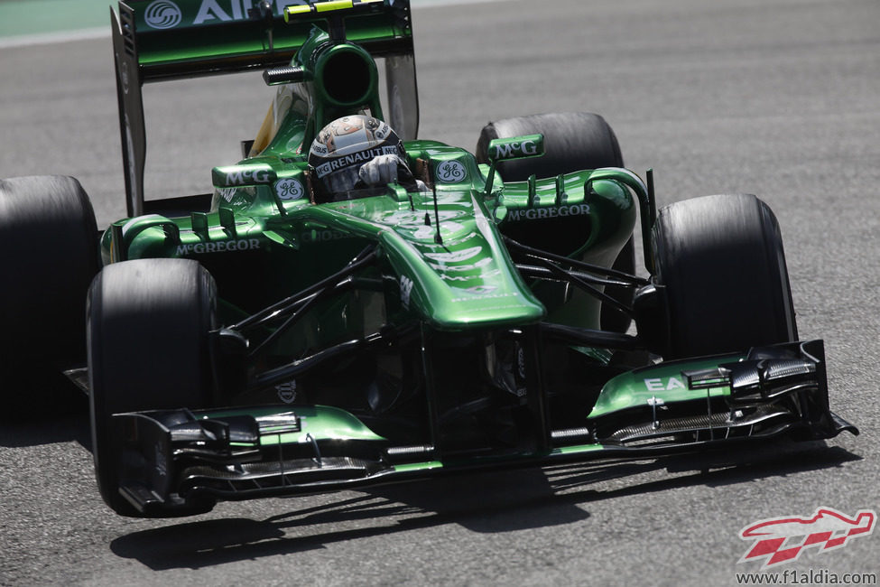 Primer plano de Giedo van der Garde con su CT03