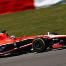 Jules Bianchi no terminó el GP de Alemania 2013