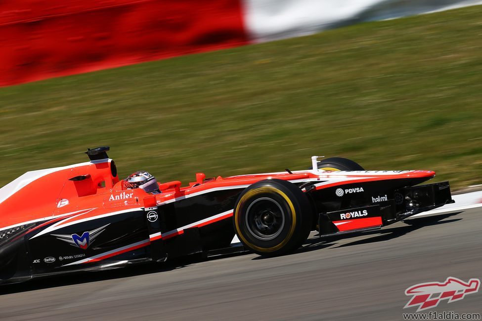 Jules Bianchi no terminó el GP de Alemania 2013